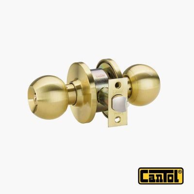 CERRADURA CANTOL PERILLA BL-40 BRONCE SATINADO