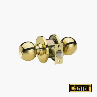 CERRADURA CANTOL PERILLA BL-70 BRONCE PULIDO