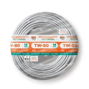 Cable INDECO TW-80 14 AWG BLANCO 100 METROS